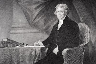 Portrait of Thomas Jefferson (1743-1826) (detail) by Alonzo Chappel